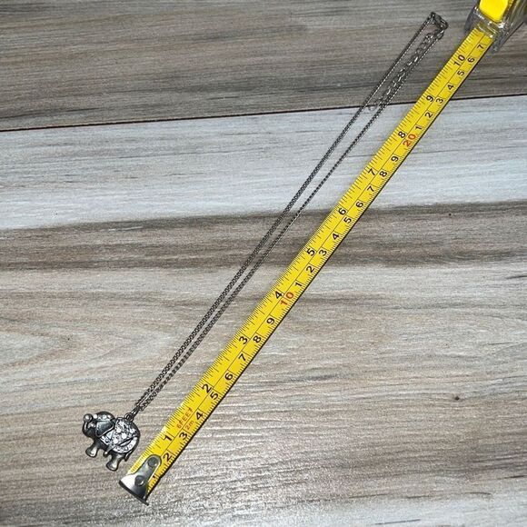 Rhinestone Elephant Set In Silver Tone Happy Elephant - Picture 4 of 5